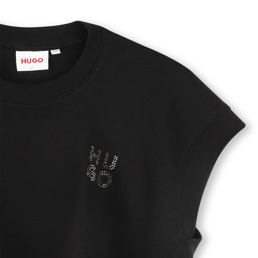 Playera o blusa para niña HUGO negra